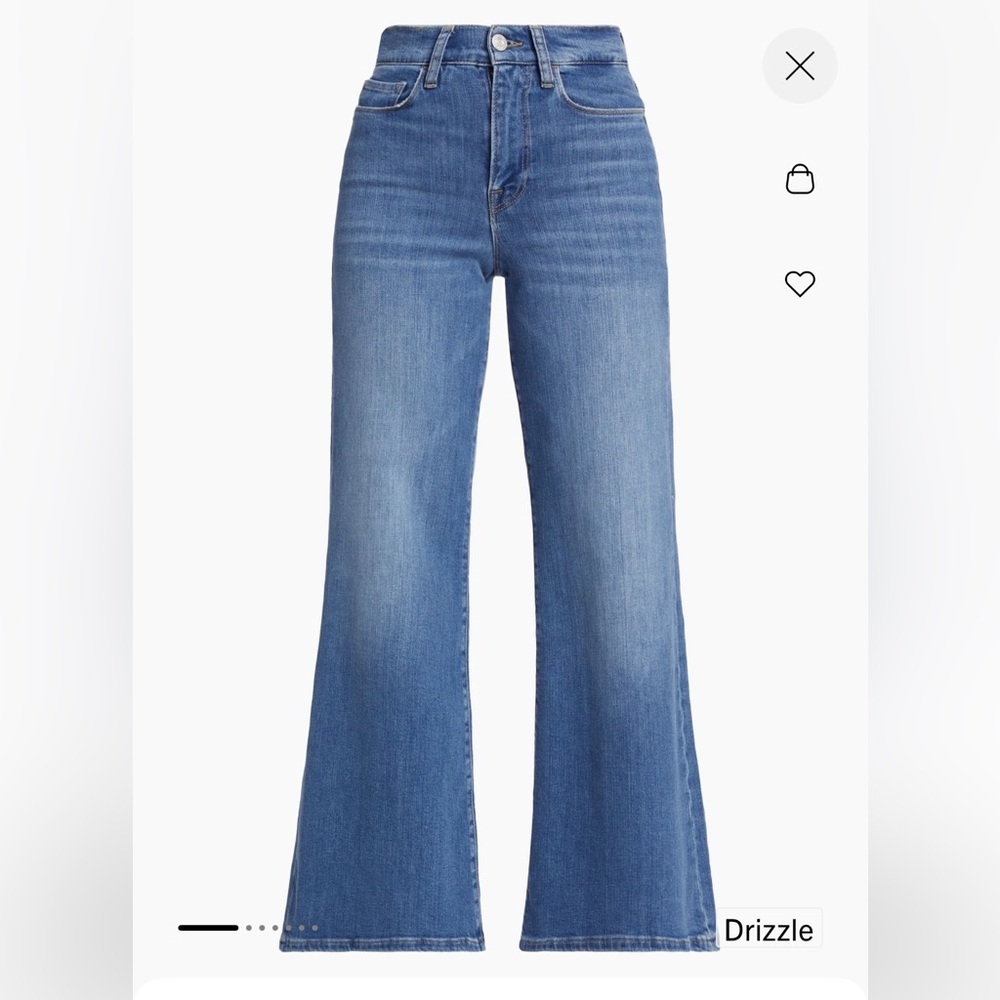 Frame Le Slim Palazzo High Rise Stretch Jeans